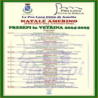  playbill Amerino Christmas 2024 - Amelia 